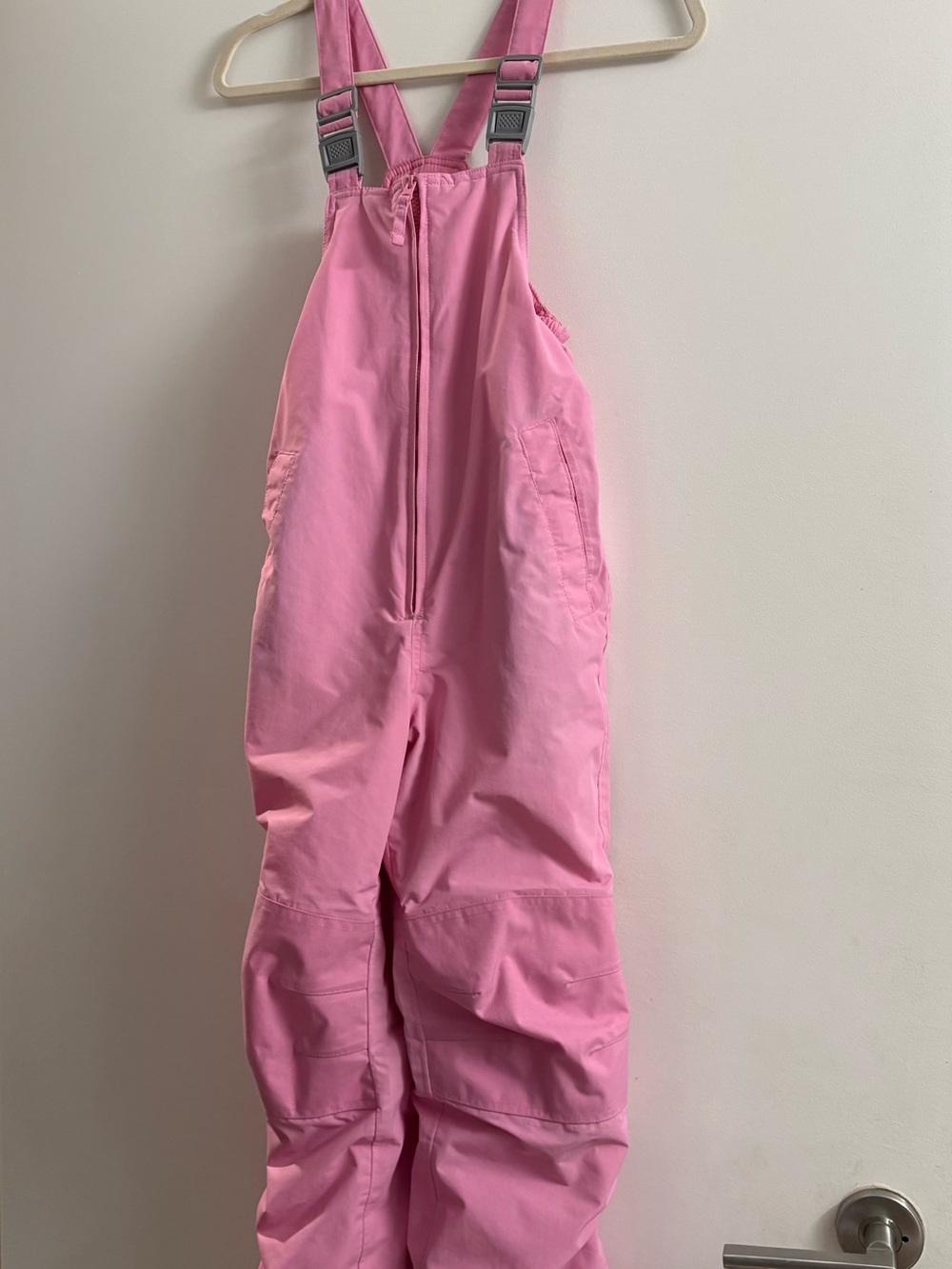Lands' End Pink Kids Snow Bib Overalls with Adjustable Straps Size 8